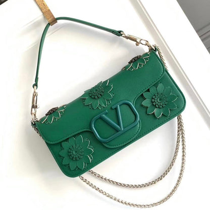 Loco Shoulder Bag With Appliqué flower
