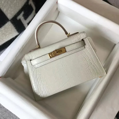 Kelly Mini Crocodile 21 Cm Bag