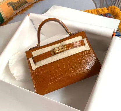 Kelly Mini Crocodile 21 Cm Bag