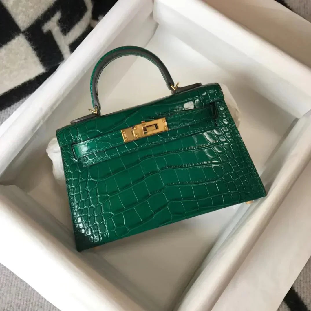 Kelly Mini Crocodile 21 Cm Bag