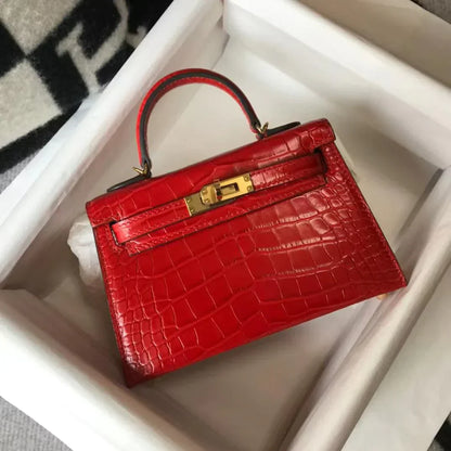 Kelly Mini Crocodile 21 Cm Bag