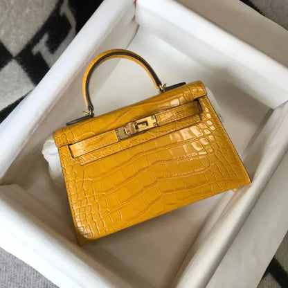 Kelly Mini Crocodile 21 Cm Bag