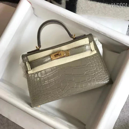 Kelly Mini Crocodile 21 Cm Bag