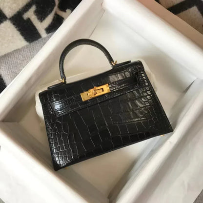 Kelly Mini Crocodile 21 Cm Bag